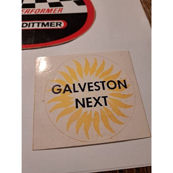 Vintage Original Lot 3 Decal Stickers Napa Dittmer Sorensen Galveston Next - Picture 8 of 9